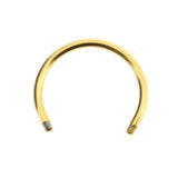 Surgical Steel Circular Barbell Post Gold