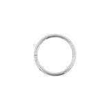 Nikkelvrij Stalen Click Ring Met Wave Lock Zilver
