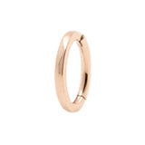 Nickel-Free Stainless Steel Belly Ring Clicker - Flat Rose Gold