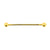 Surgical Steel Industrial Barbell - Twisted Wire Gold