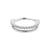 Surgical Steel Double Click Ring - Zirconia Silver