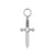 Nickel-Free Stainless Steel Click Ring Charm - Small Dagger - Silver