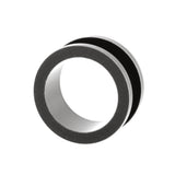 Surgical Steel Antique Style Tunnel Black
