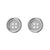 925 Silver Earstuds - Button Silver