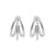 925 Silver Ear Studs - Hoops Triple - Silver