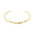 925 Silver Bracelet Bangle - Adjustable Gold