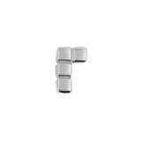 Titanium Tetromino - L - Silver