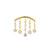 Titanium Hidden Helix Curve With Zirconia Gold