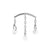 Titanium Hidden Helix Curve With Zirconia Silver