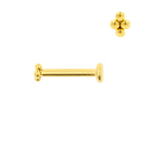 Titanium Dots Cluster Labret - 3mm Gold
