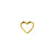 18 Karat Gold Heart Top