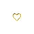 18 Karat Gold Heart Top