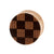 Wood Weaved Squares Plugs - Sawo Red Brown