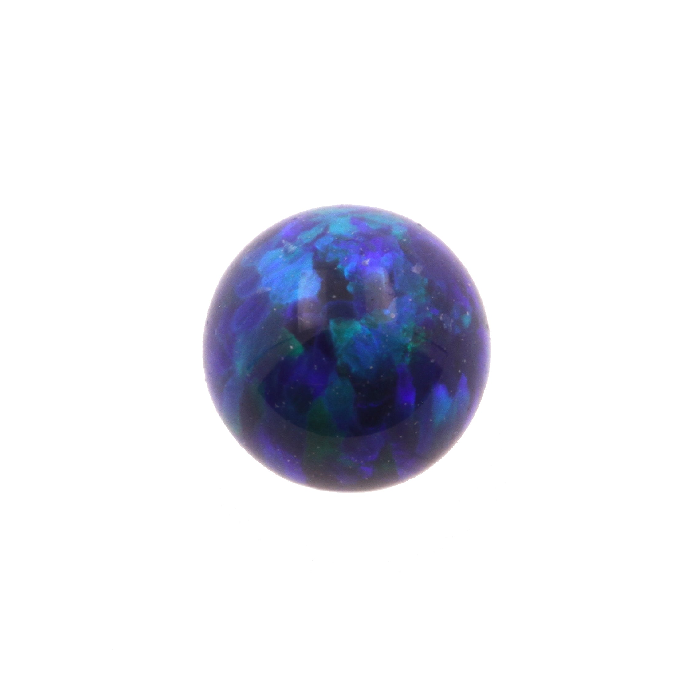 Synthetic Stone Threaded Opal Ball Black Opal