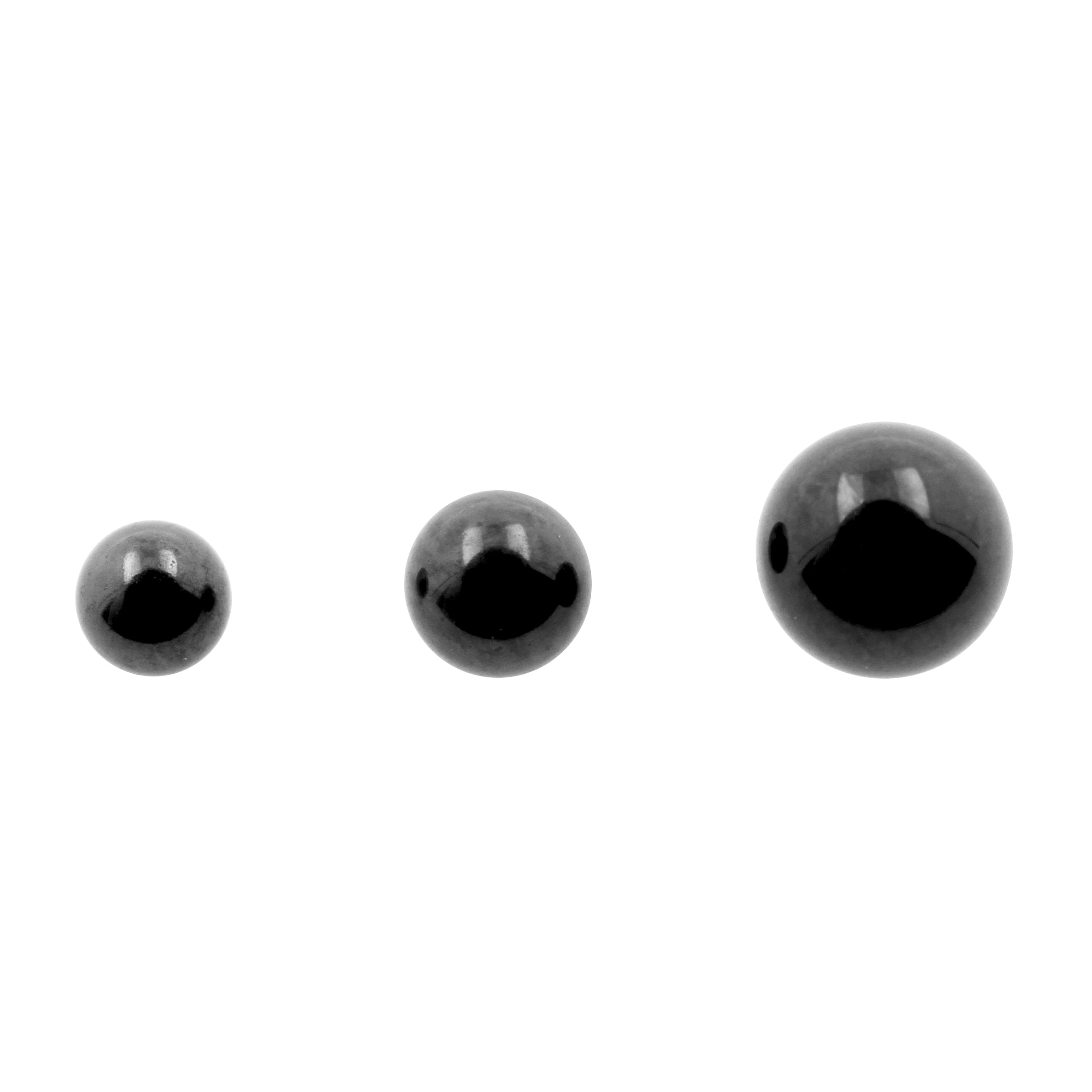Titanium Threaded Ball Black