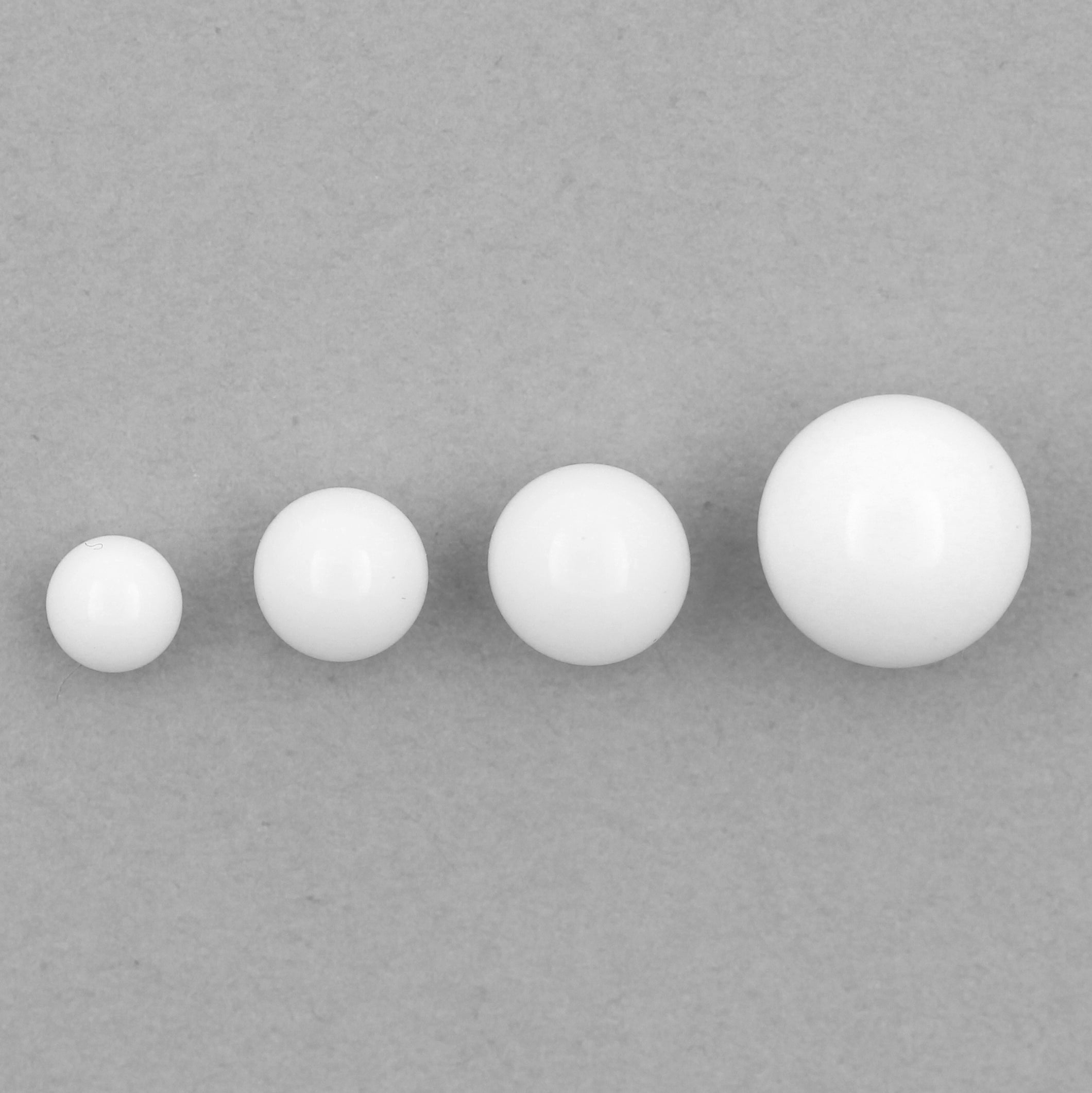 Acrylic Threaded Ball White