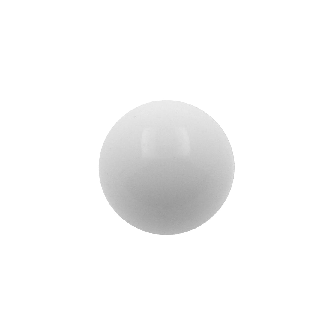 Acrylic Threaded Ball White