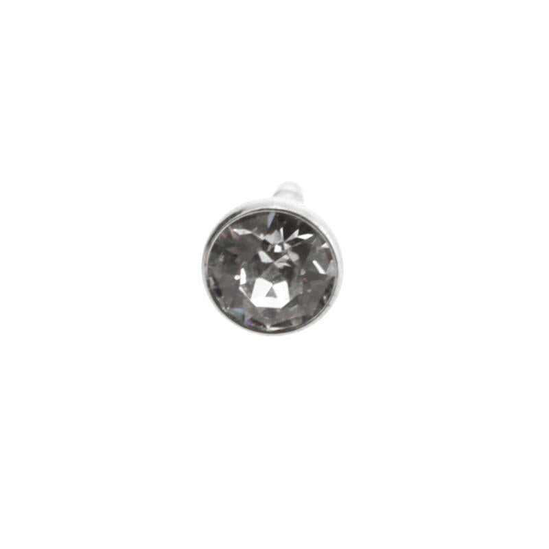 Surgical Steel Jewelled Insert For Bioplast Labret Clear