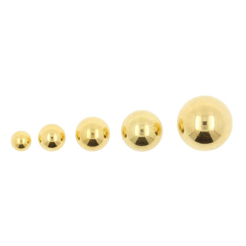 Surgical Steel Threaded ball Gold