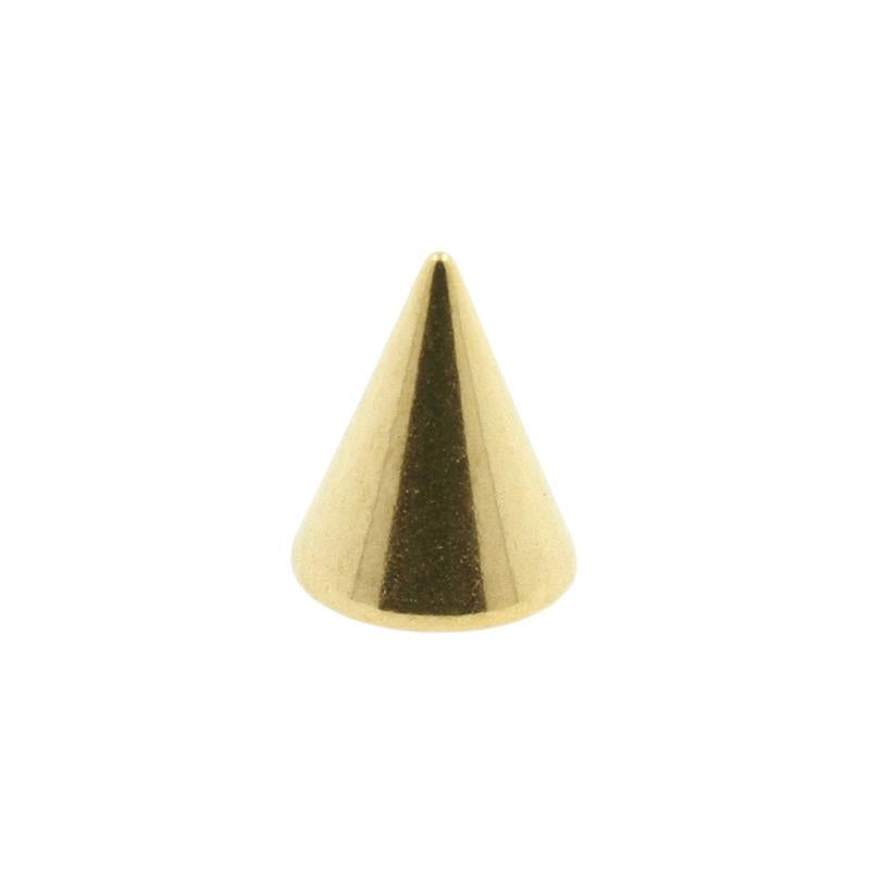 Surgical Steel Threaded spike  Gold