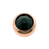Surgical Steel Jewelled Threaded Ball Jet
