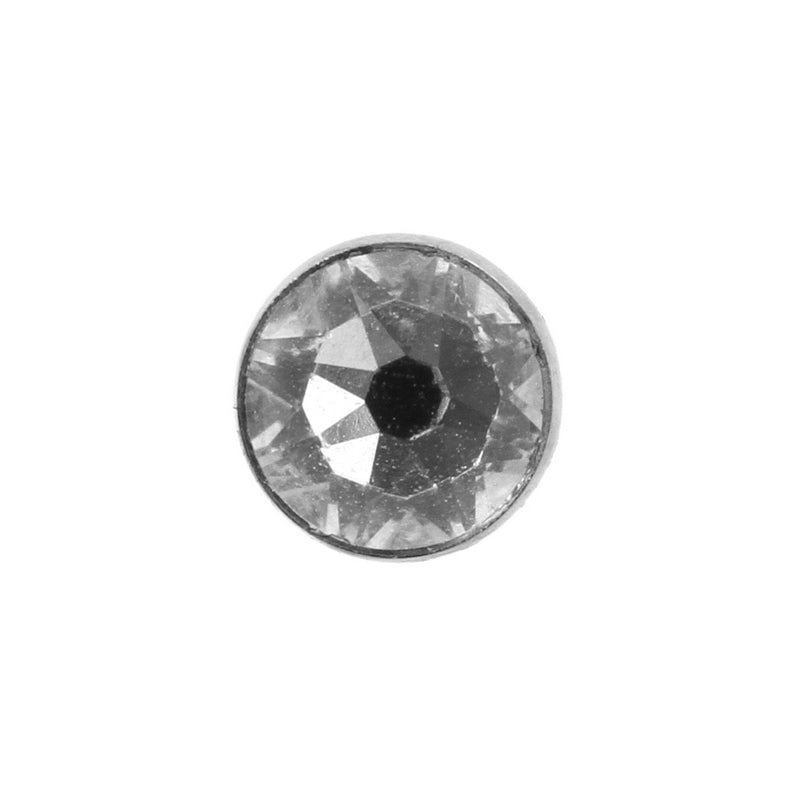 Titanium Jewelled Disc Clear