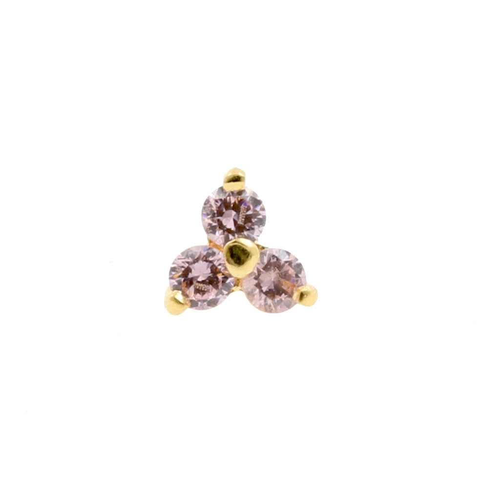 18 Karaats Goud Microdermal Trinity Met Zirkonia