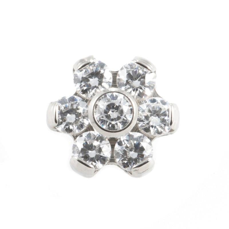 Titanium Zirconia Flower Clear
