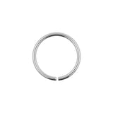 Surgical Steel Continuous Ring Silver