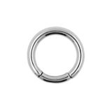 Surgical Steel Click Ring Silver