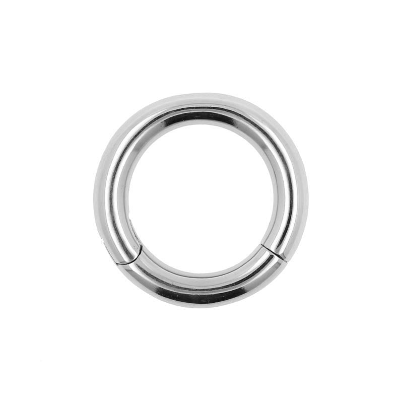 Surgical Steel Click Ring Silver