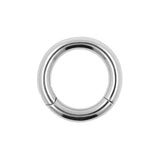 Surgical Steel Click Ring Silver