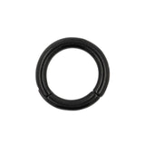 Surgical Steel Click Ring Black