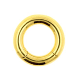 Surgical Steel Click Ring Gold