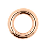 Surgical Steel Click Ring Rose Gold
