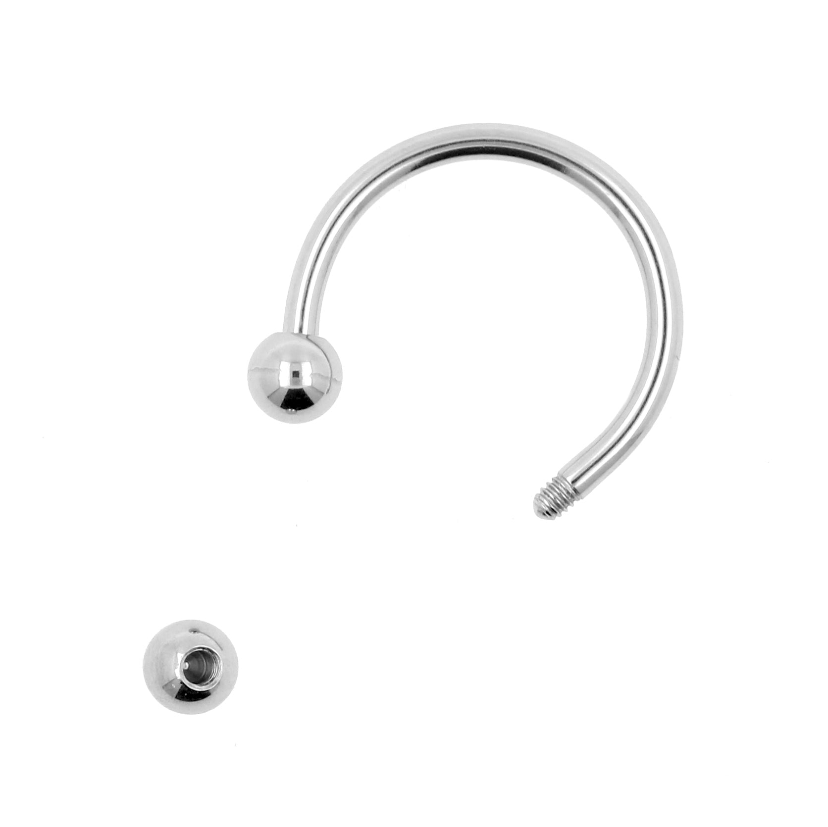 Surgical Steel Circular Barbell Silver