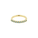 18 Karat Gold Nose Click Ring With Diamonds