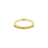 18 Karat Gold Nose Click Ring With Diamonds