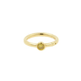18 Karat Gold Nose Click Ring With Diamond