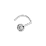 Platina Neusstud Met Diamant