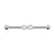 Surgical Steel Jewelled Industrial Barbell - Infinity Silver