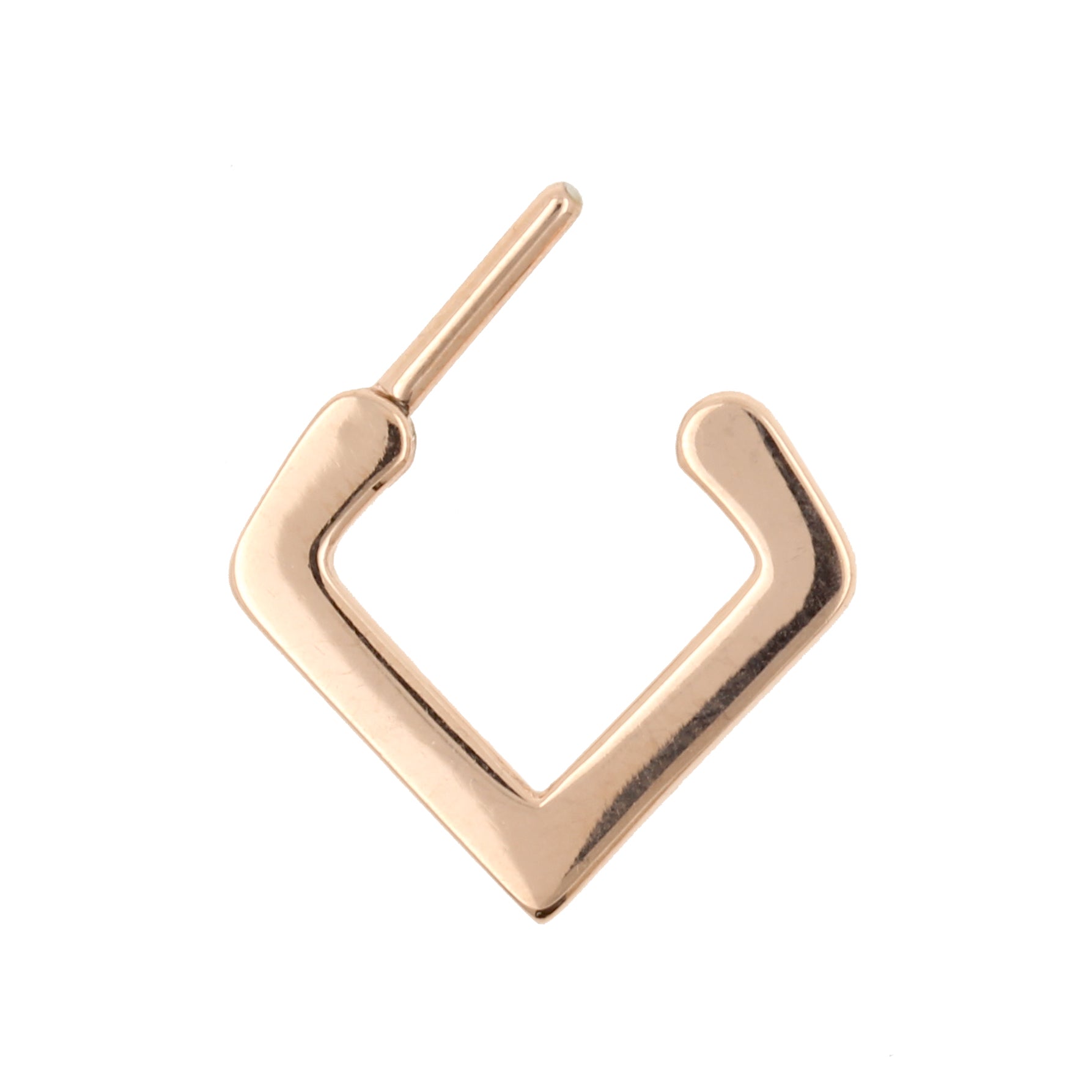 Surgical Steel Septum V-Clicker Rose Gold