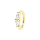 Nickel-Free Stainless Steel Rook Clicker - Trapezoid Gold