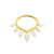 Nickel-Free Stainless Steel Daith Clicker - Marquise Tiara Gold