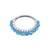 Nickel-Free Stainless Steel Daith Clicker - Opal And Zirconia Blue Opal