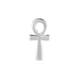 Nickel-Free Stainless Steel Click Ring Charm - Ankh Silver