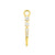 Nickel-Free Stainless Steel Click Ring Charm - Pendulum Gold