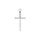 Surgical Steel Click Ring Charm - Cross Large