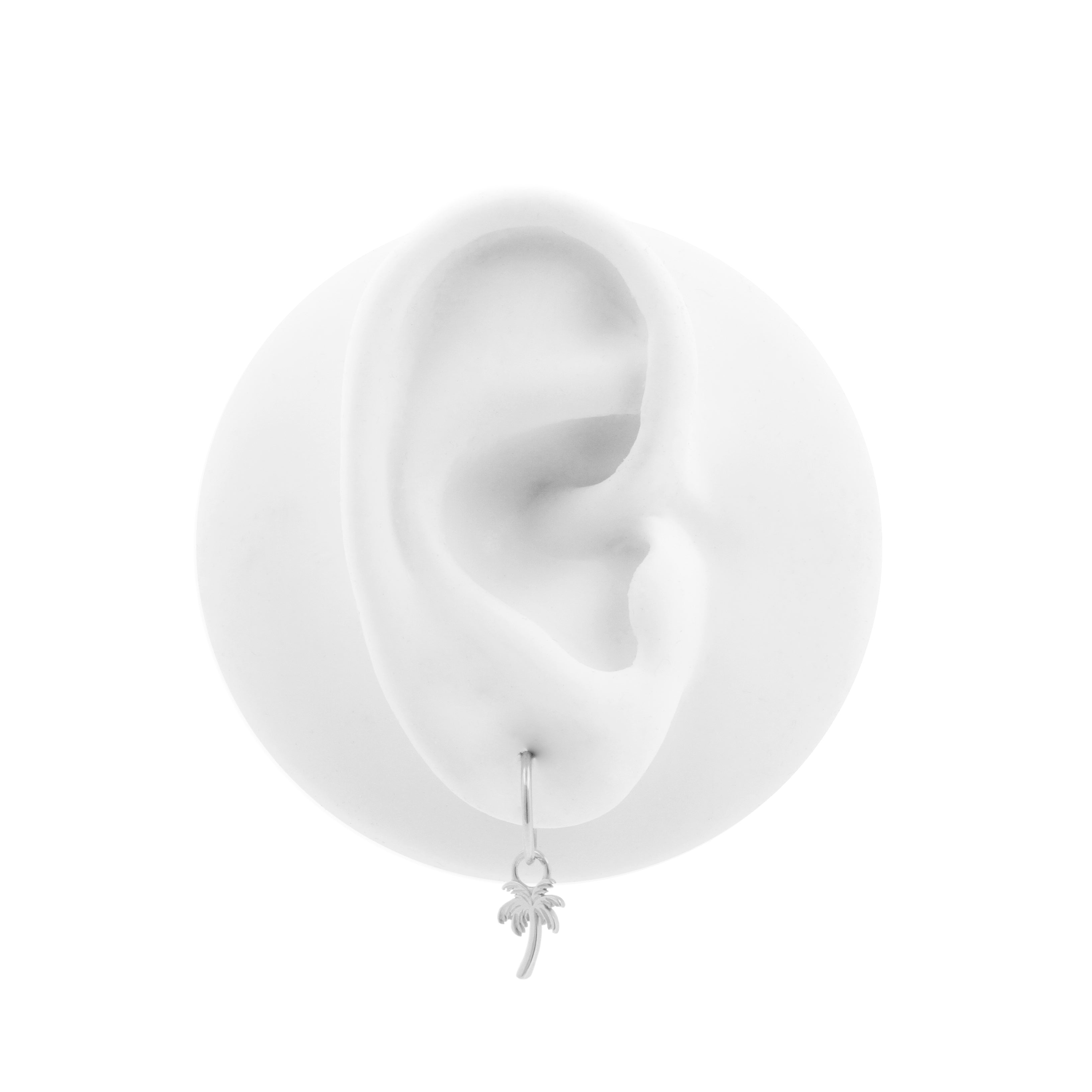 Nickel-Free Stainless Steel Charm - Palmboom Silver