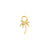 Nickel-Free Stainless Steel Charm - Palmboom Gold